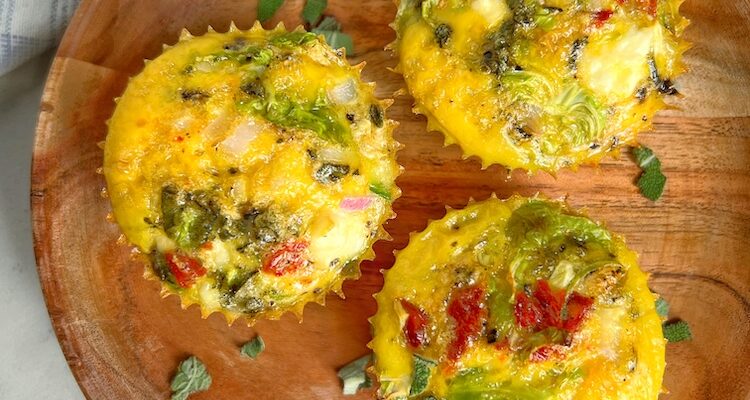 Brussels Sprout and Sun-dried Tomato Egg Cups