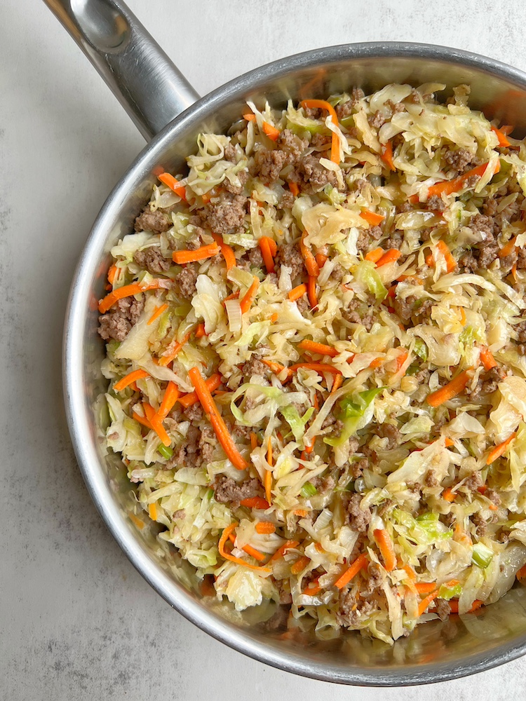 Egg Roll Bowl in a Pan 