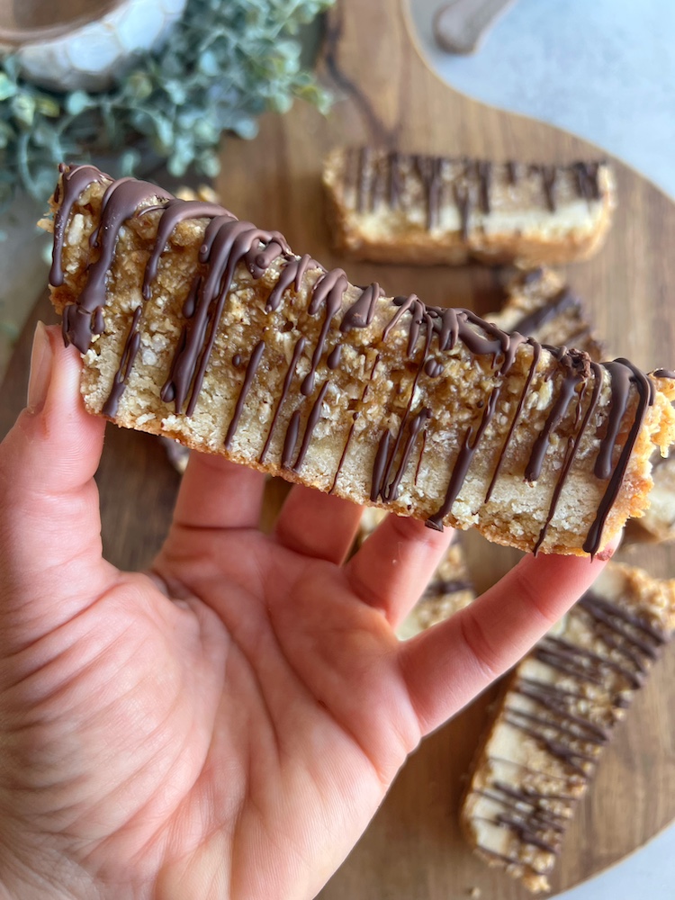 Paleo Samoa Cookie Bars